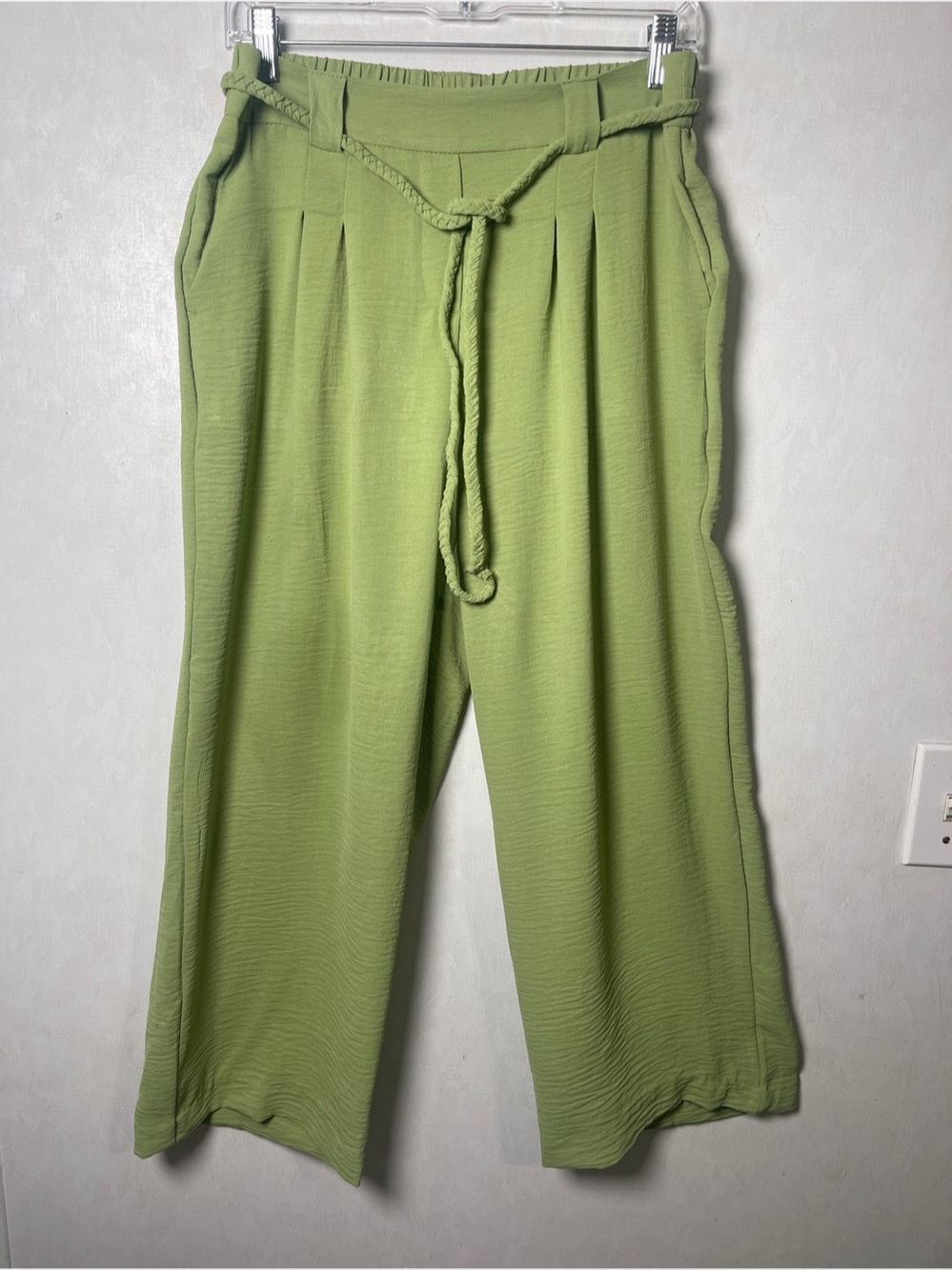 Jules & Leopold Wide Leg Pants in Green Size Medium